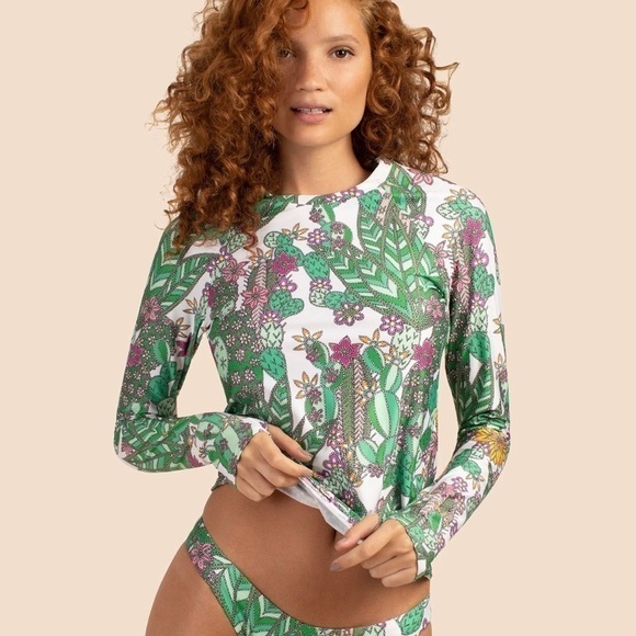 NWT Trina Turk long sleeve rash guard - Picture 5 of 6